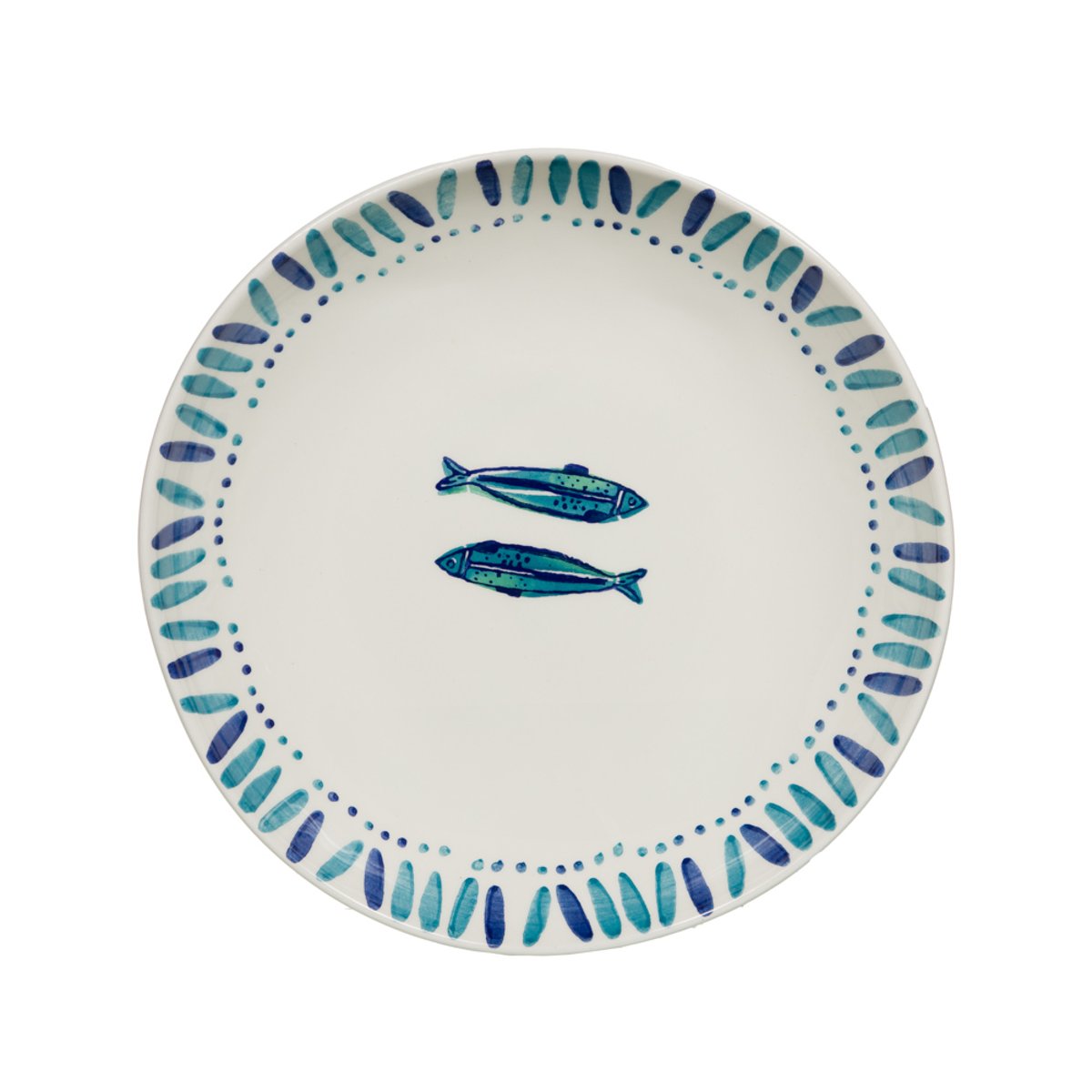 Grand saladier Kyanos 30x6 cm bleu, TABLE PASSION
