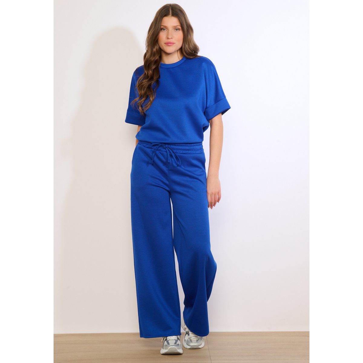 Pantalon ample détente bleu electrique, LOLALIZA