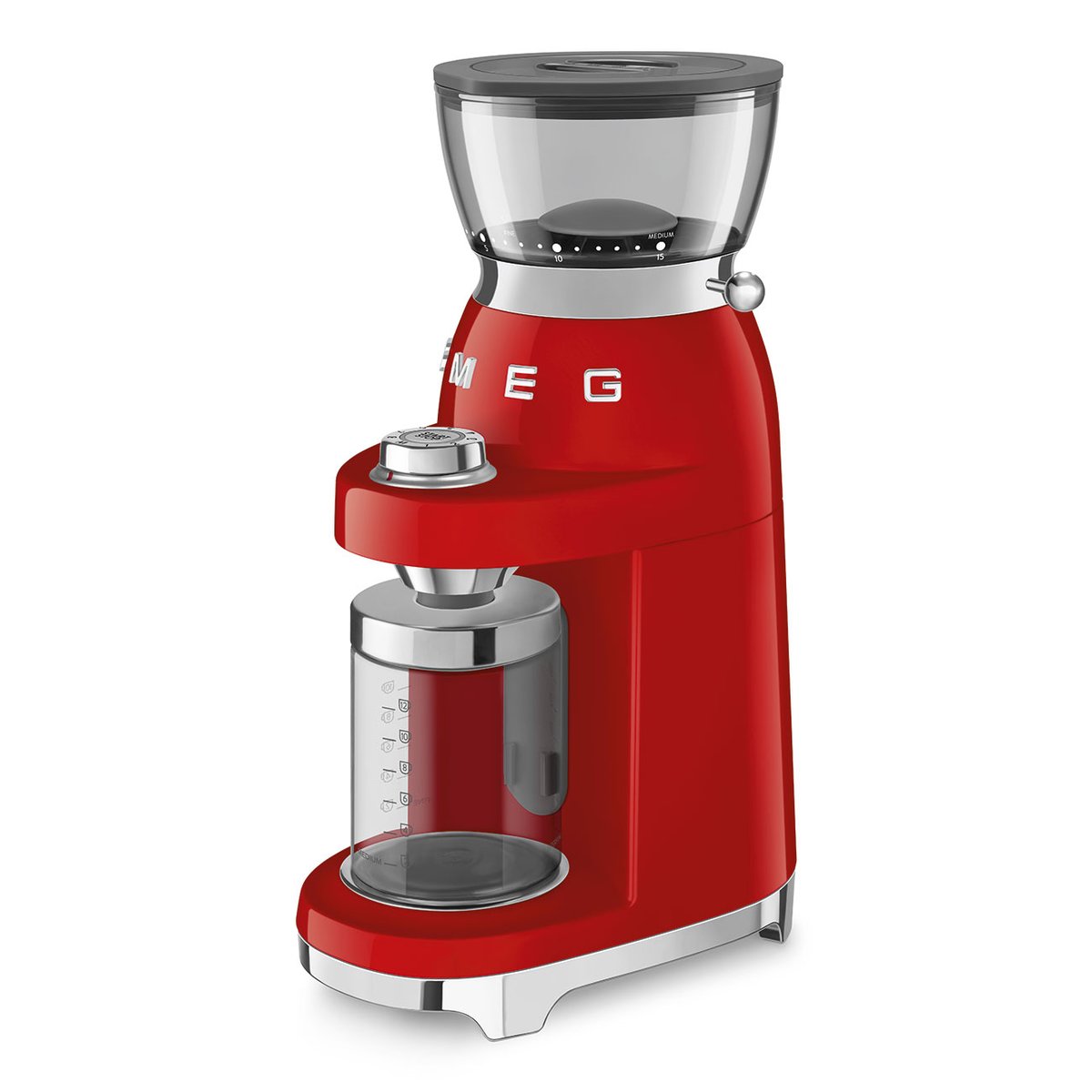 Broyeur à cafe CGF03 rouge brillant, SMEG