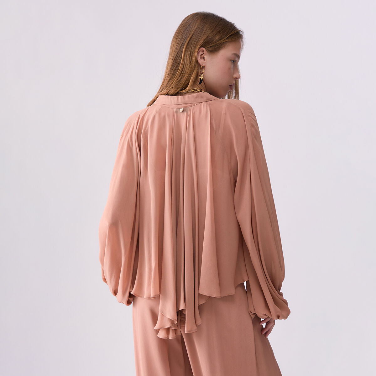 Chemise en georgette chair, LIU JO