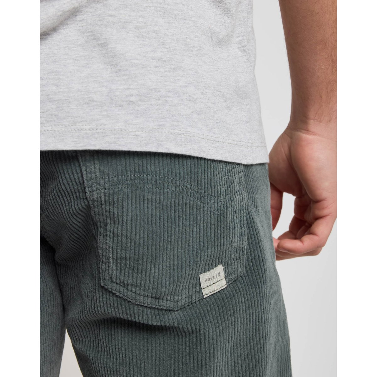 PANTALON REGULAR VELOURS ROY50 bleu canard, PULLIN