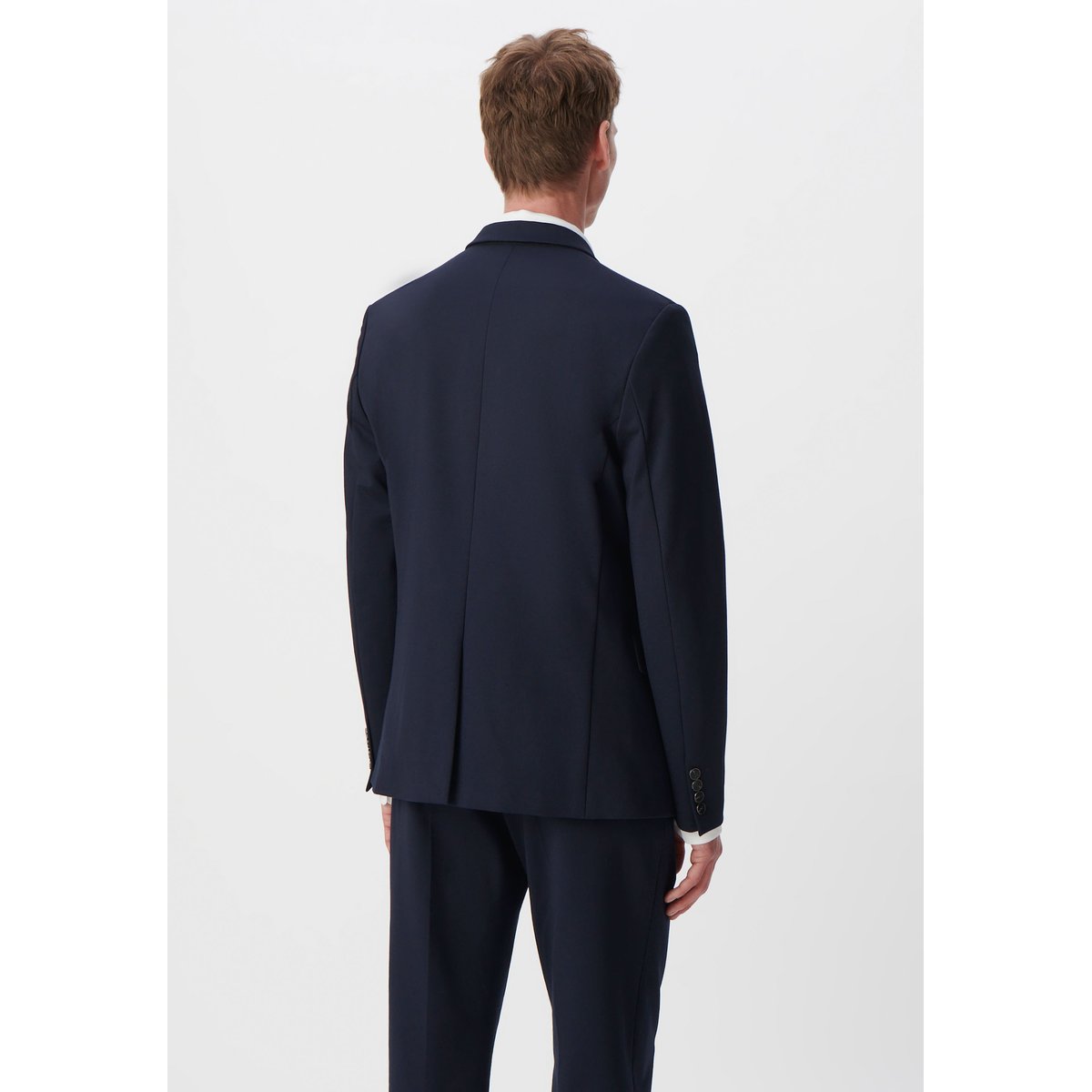 Veste de costume SLIM maille Milano bleu marine, IKKS