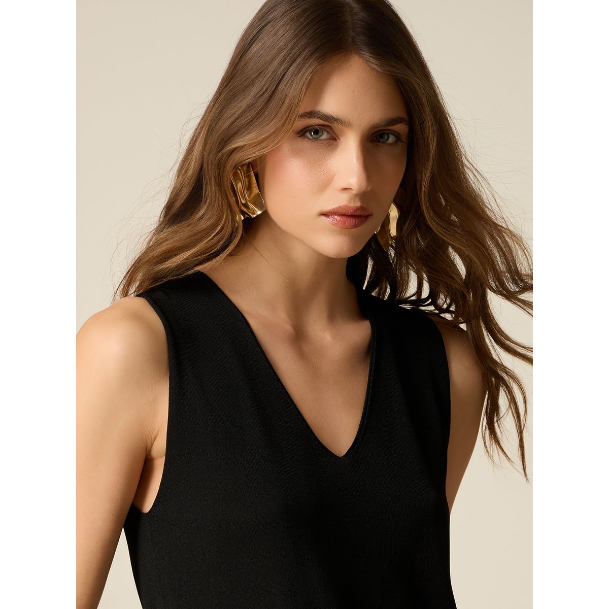 Top sans couture noir, OLTRE