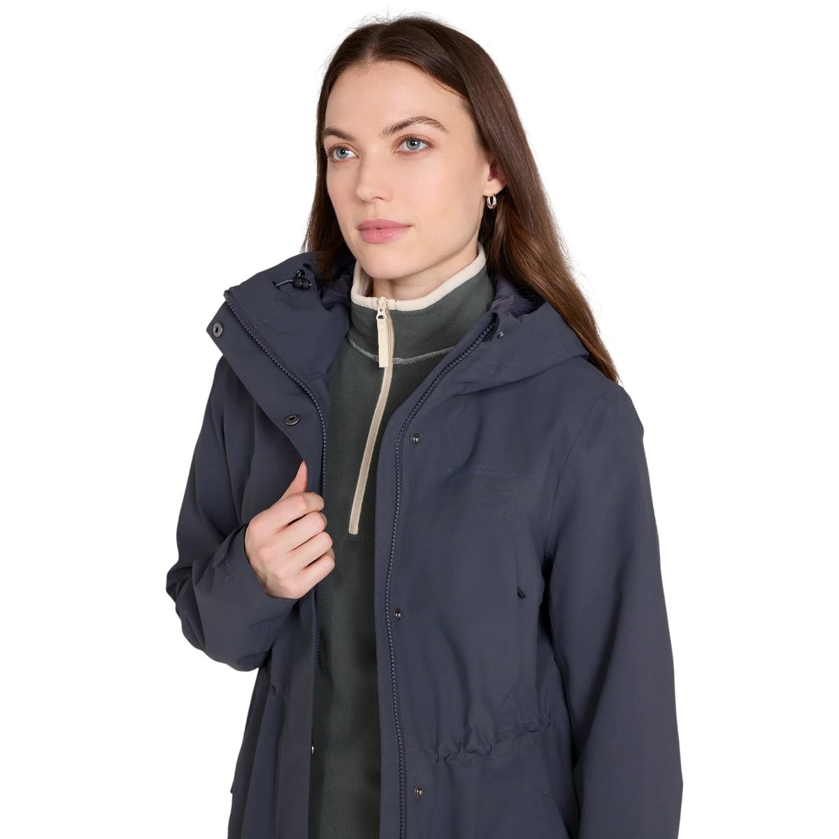 Parka imperméable et unie à taille ajustable HARBOUR gris anthracite, MOUNTAIN WAREHOUSE