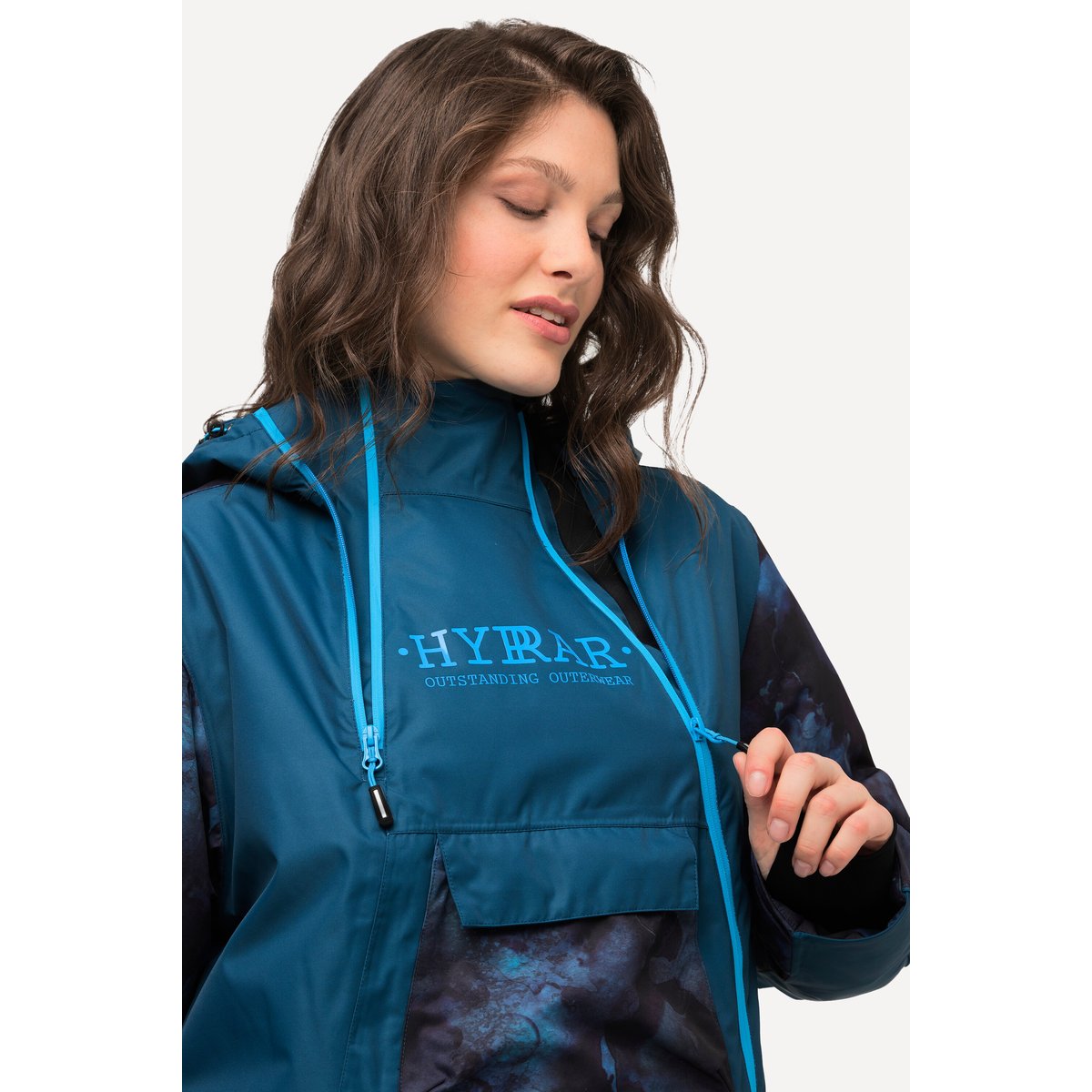 Veste technique, matière imperméable pétrol, ULLA POPKEN