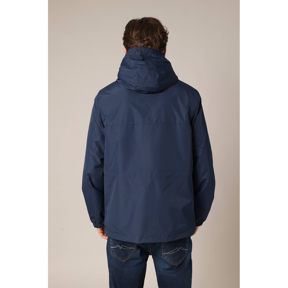 Veste à capuche doublée en sherpa VINCOURT night blue, DEELUXE