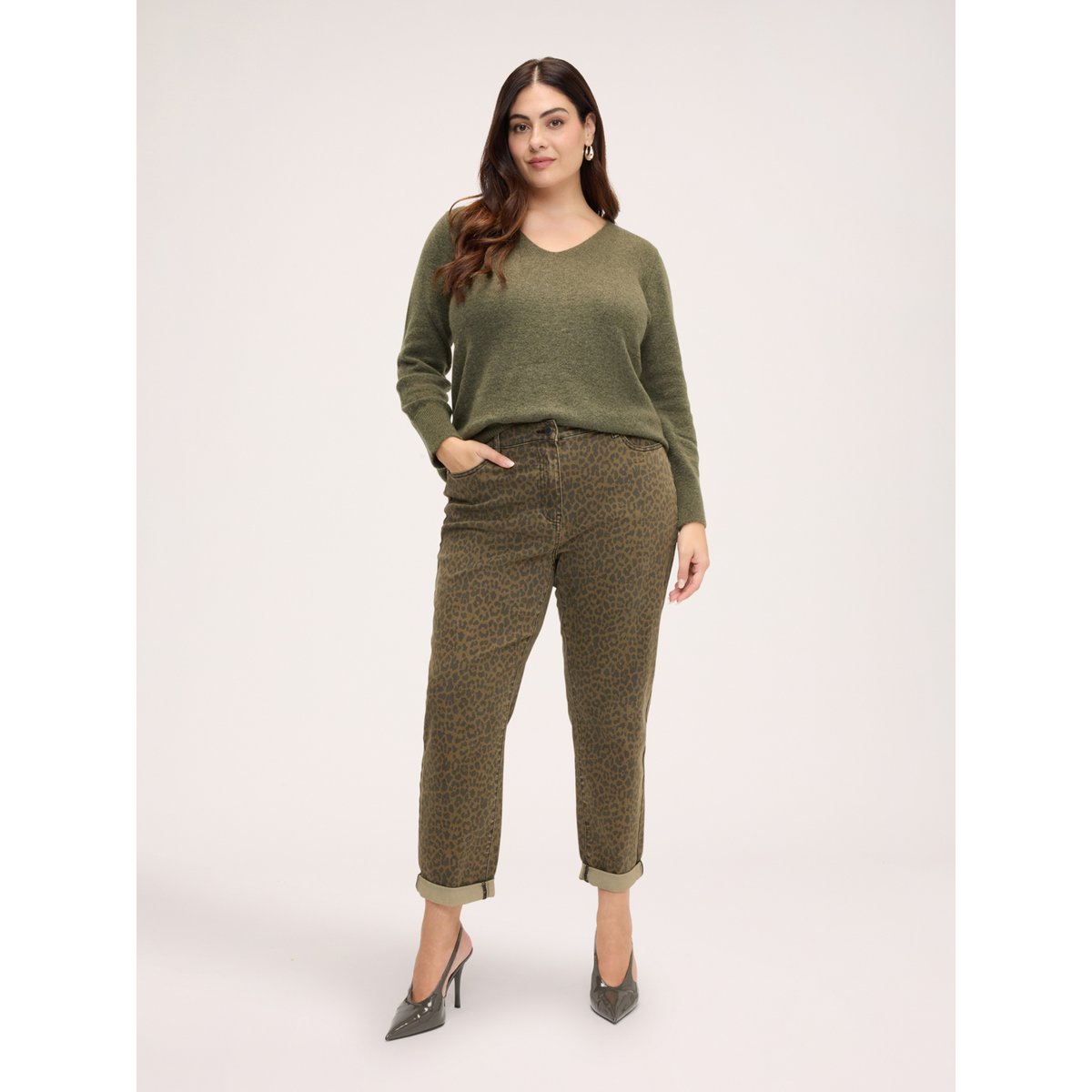 Pull col V vert, FIORELLA RUBINO
