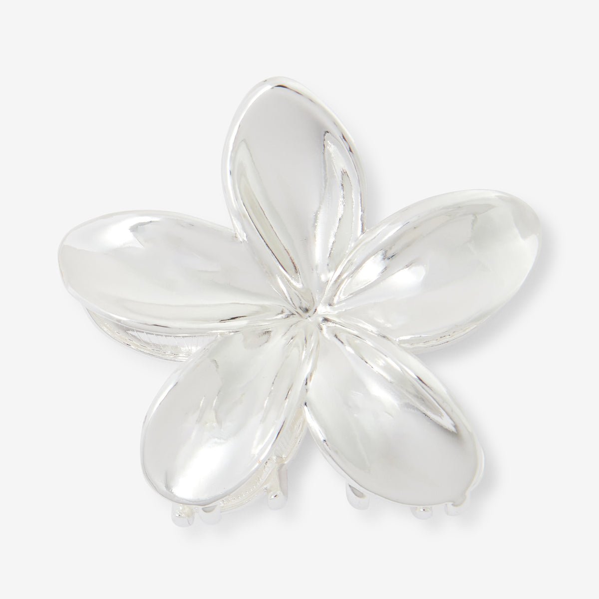 Pince à cheveux fleur argentée argenté, BALABOOSTE