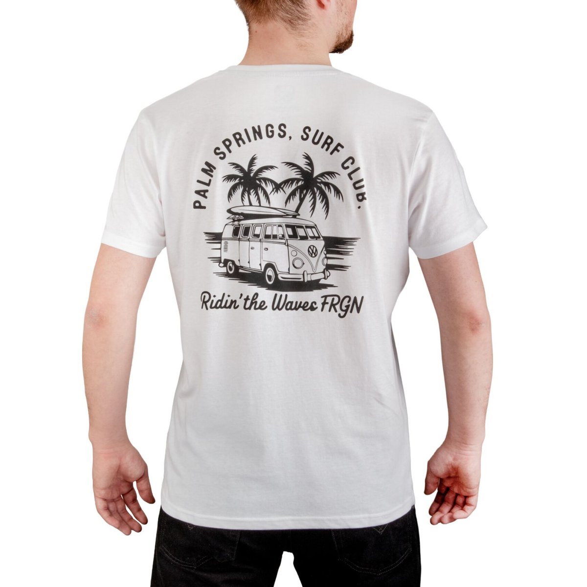 Tee Shirt en coton Club blanc/noir, FREEGUN