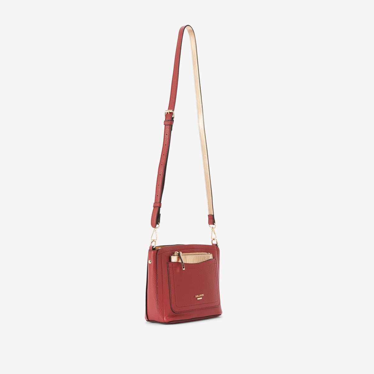Sac multi poches  Riada doré,rouge, LOLLIPOPS