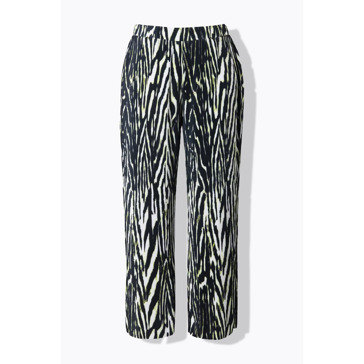 Pantalon plissé, imprimé animal noir, STUDIO UNTOLD