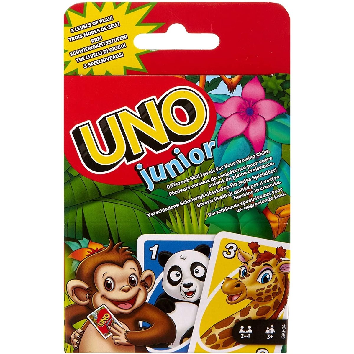 Uno Junior Jeu de société multicolore, MATTEL