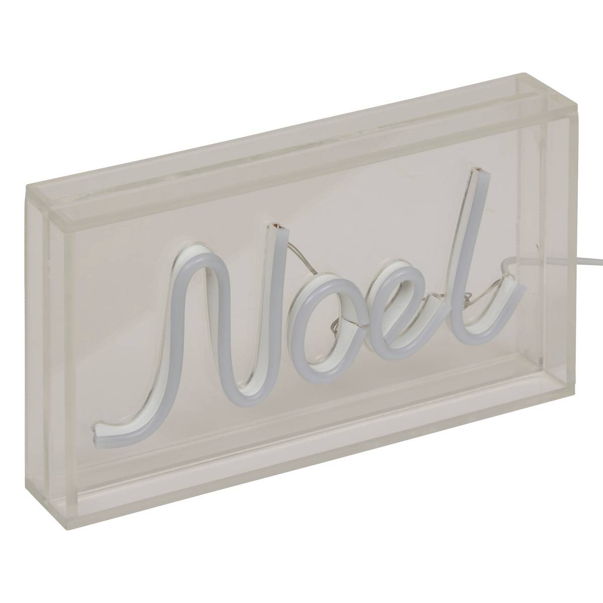 Néon LED Noël prise USB long 23 cm rouge rouge, FEERIC LIGHTS & CHRISTMAS