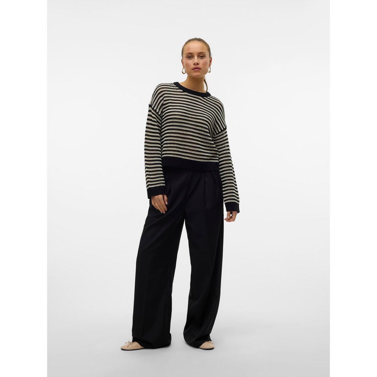 Pantalon À Jambe Large noire - black, VERO MODA
