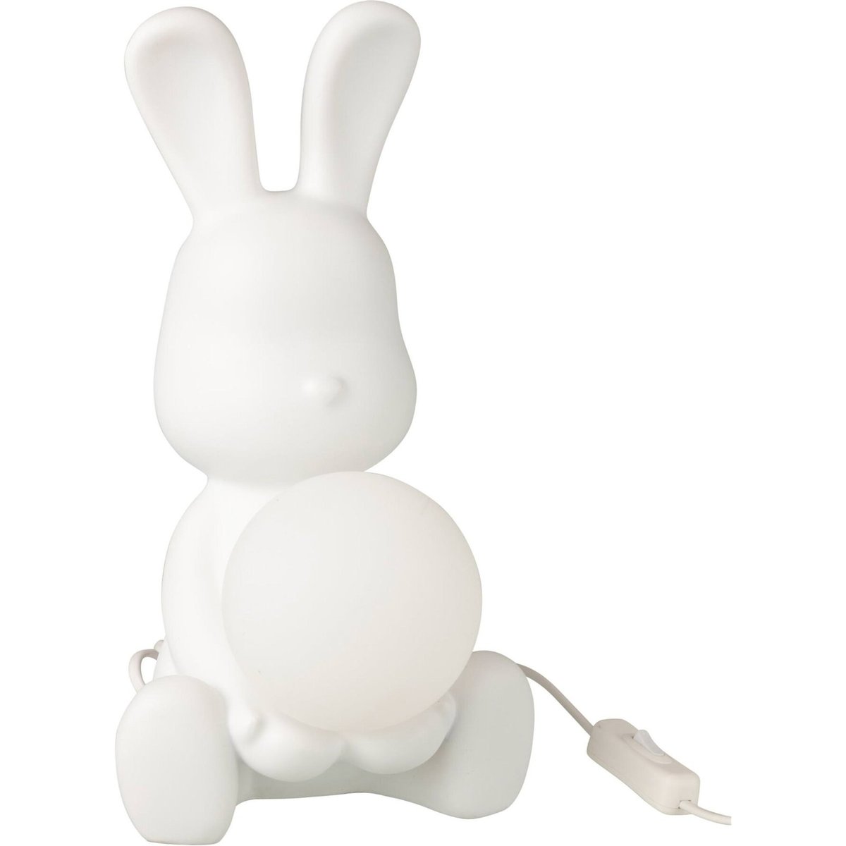 Lampe de table lapin en résine blanc, RECOLLECTION