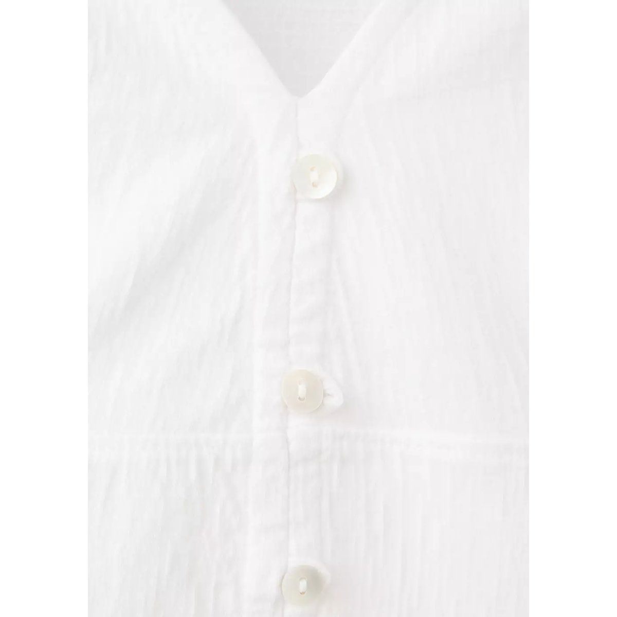 Blouse en coton détails boutons blanc cassé, MANGO TEEN