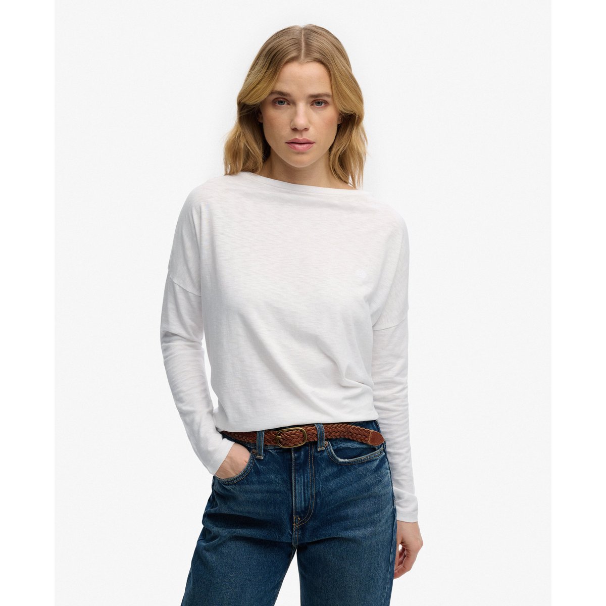 Studios Top Manches Longues Col Bateau optic, SUPERDRY