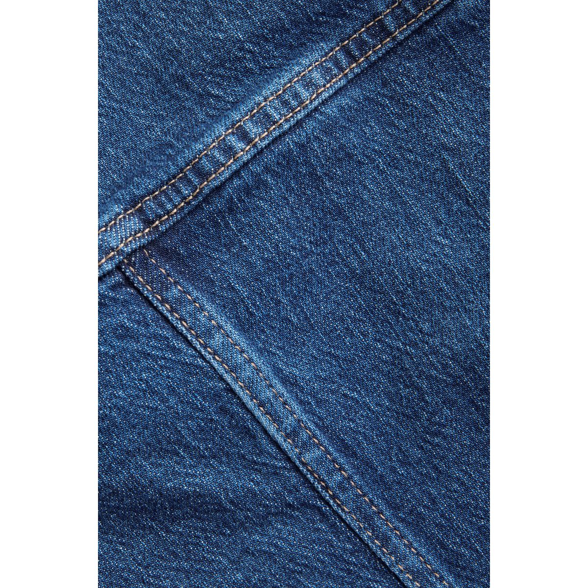 Veste cintrée en denim à buste plus large bleu foncé, NEXT