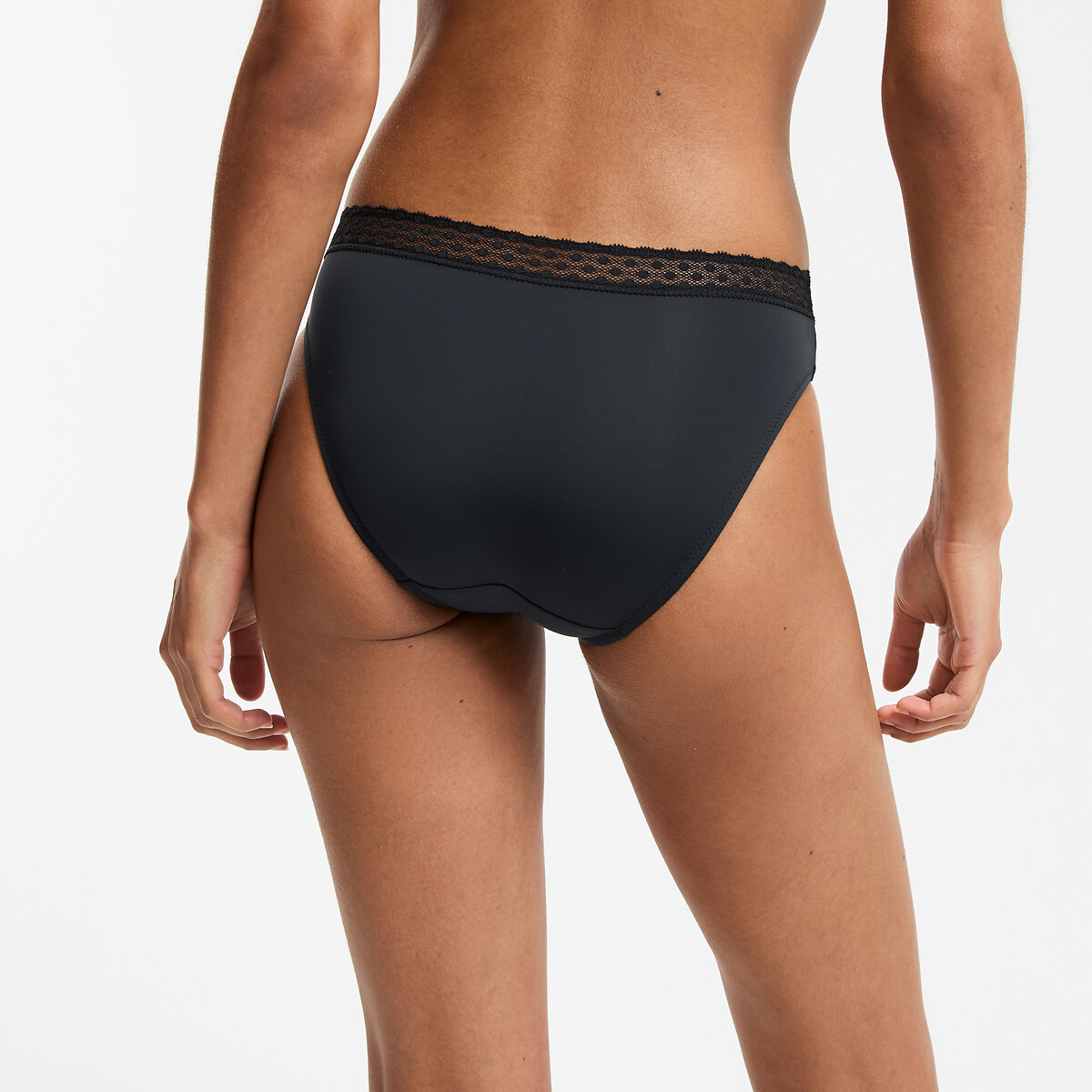 Lot de 2 slips en microfibre, Vikie noir, LA REDOUTE COLLECTIONS