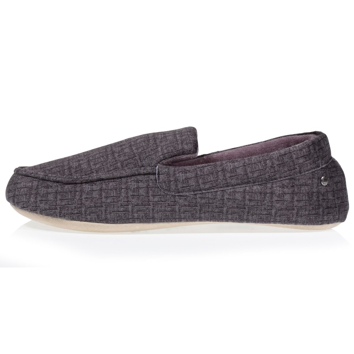 Chaussons Mocassins gris anthracite, ISOTONER