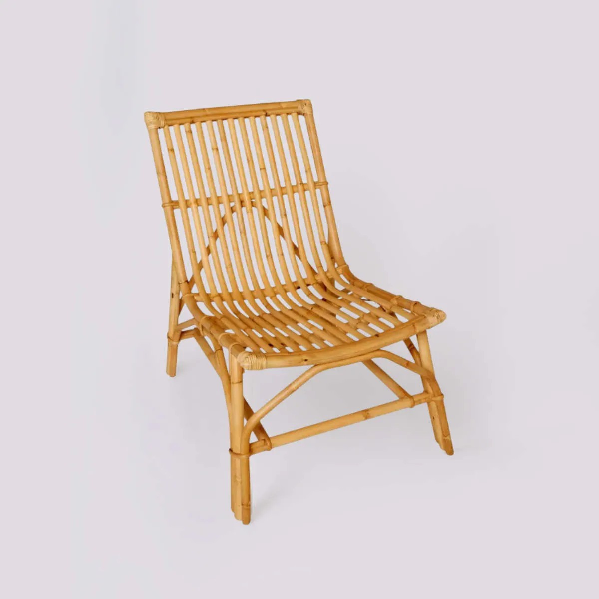 Fauteuil en rotin DAVID rotin teinté "miel", KOK