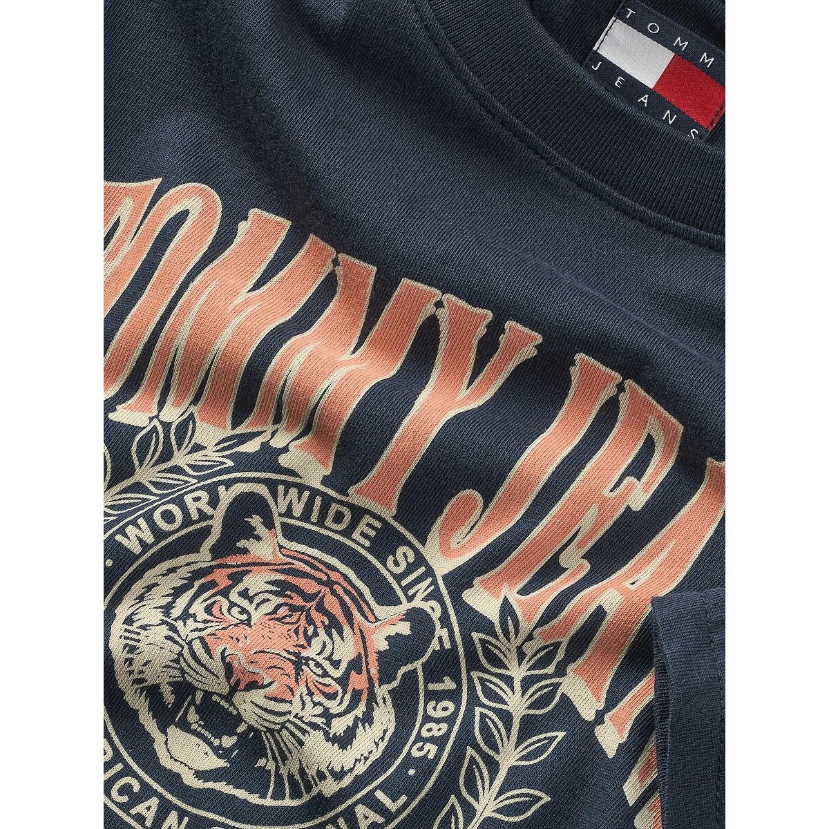 T-shirt à manches courtes imprimé marine, TOMMY JEANS