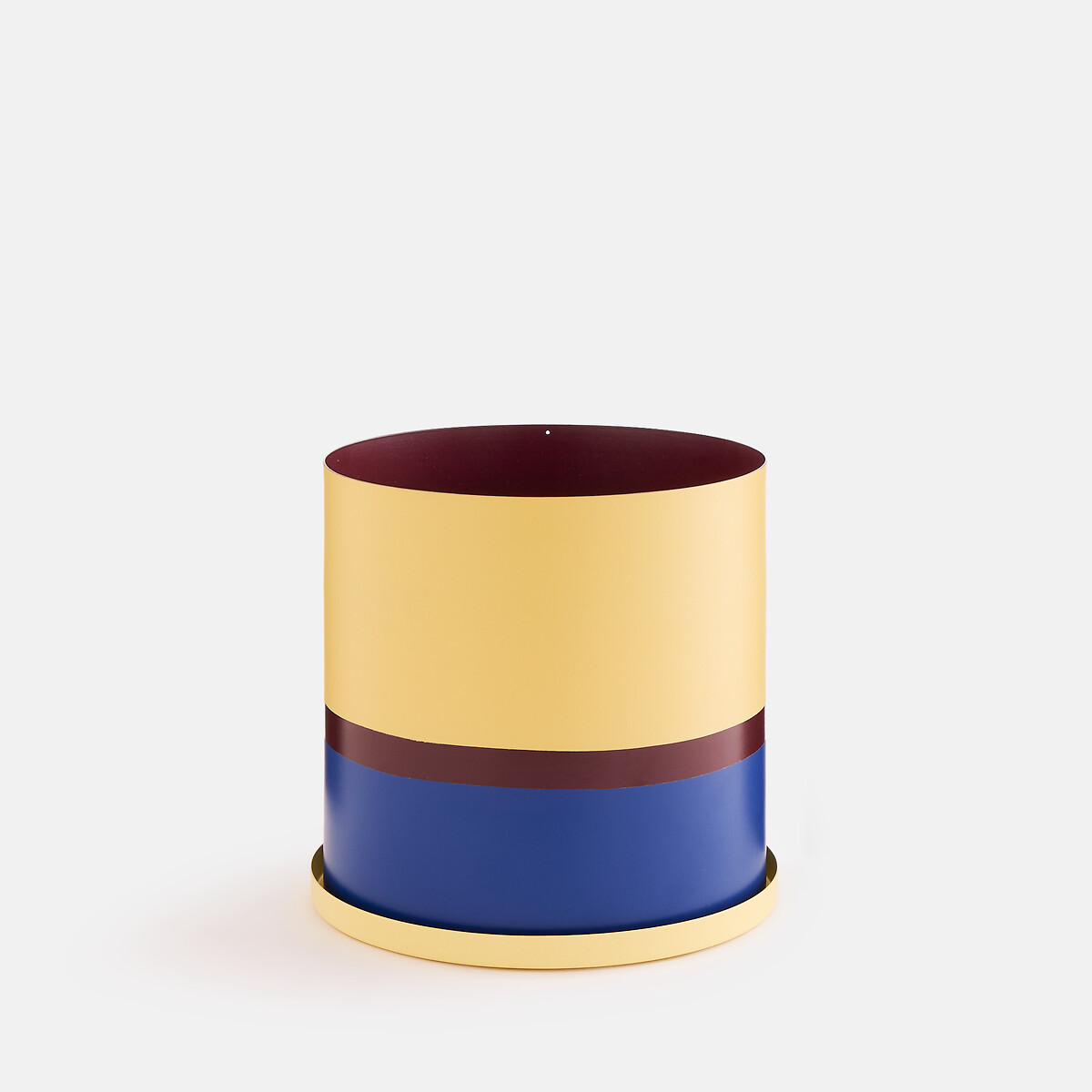 Cache-pot en métal fer peint, diamètre 20 cm, PALAVAS multicolore, LA REDOUTE INTERIEURS