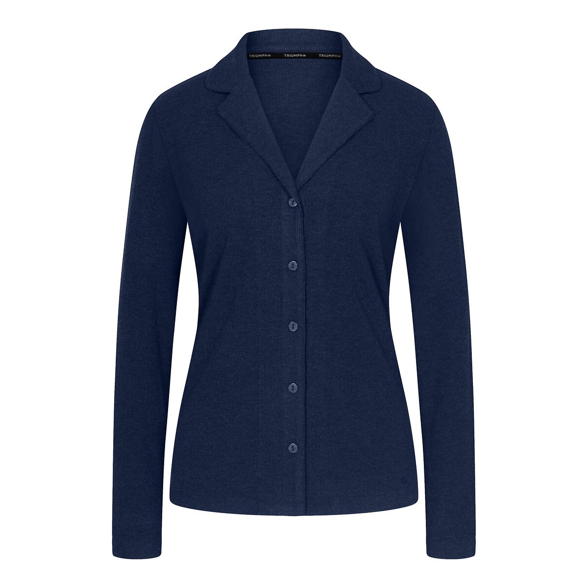 Haut boyfriend en coton côtelé MIX & MATCH marine chiné, TRIUMPH