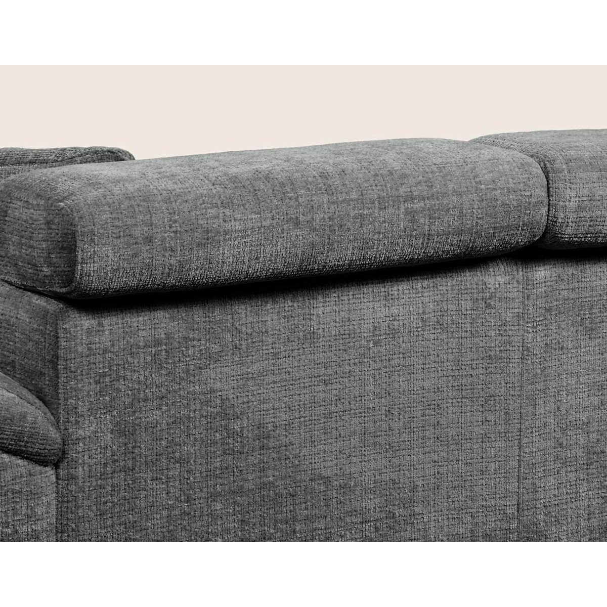 Canapé d'Angle Convertible 5 places - CAMILLE gris anthracite, BEST MOBILIER