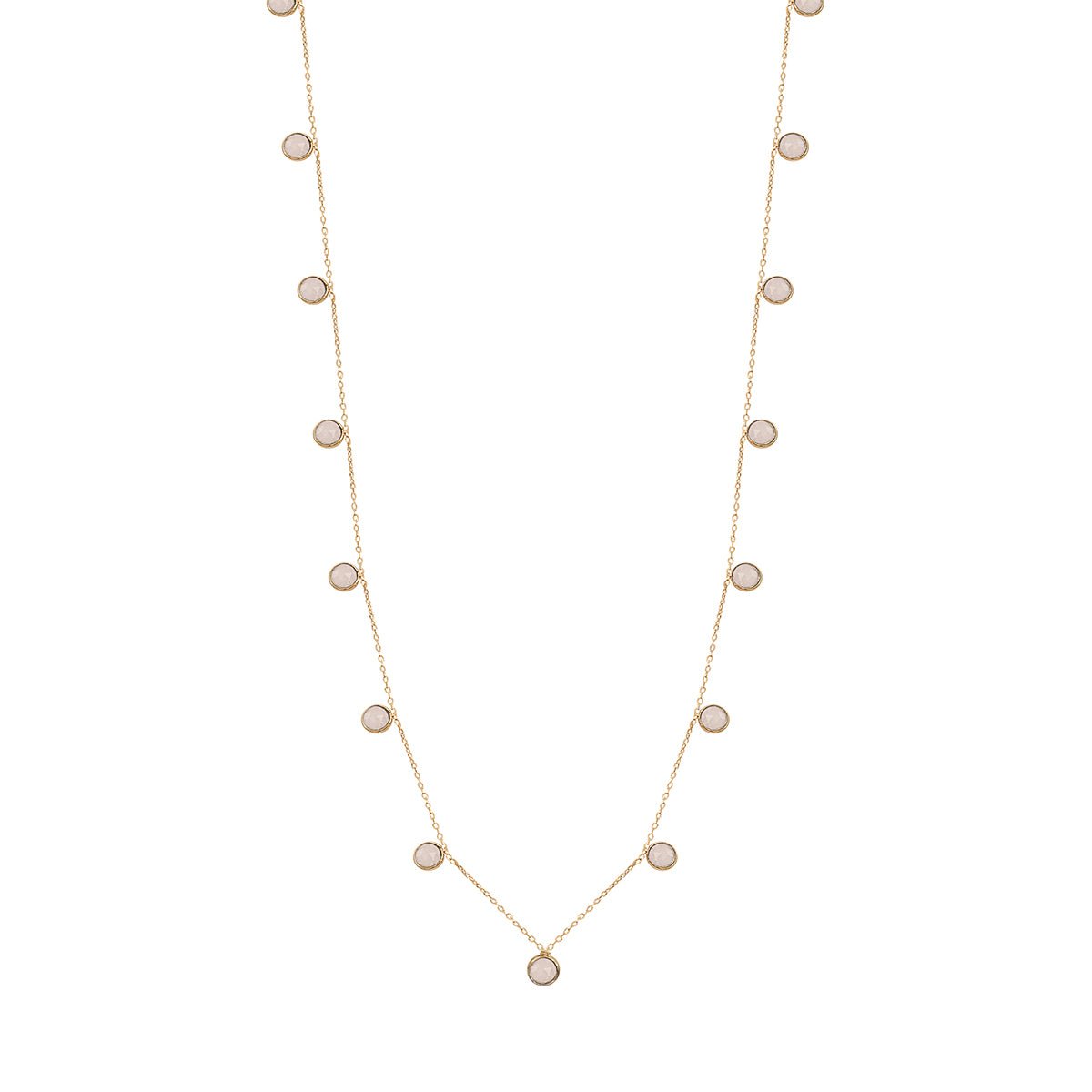 Sautoir moorea calcedoine rose rose, CAROLINE NAJMAN