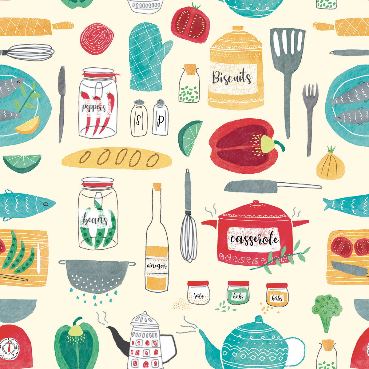 Tableau cuisine ""set de vaisselle"" tableau alu dibond, HEXOA
