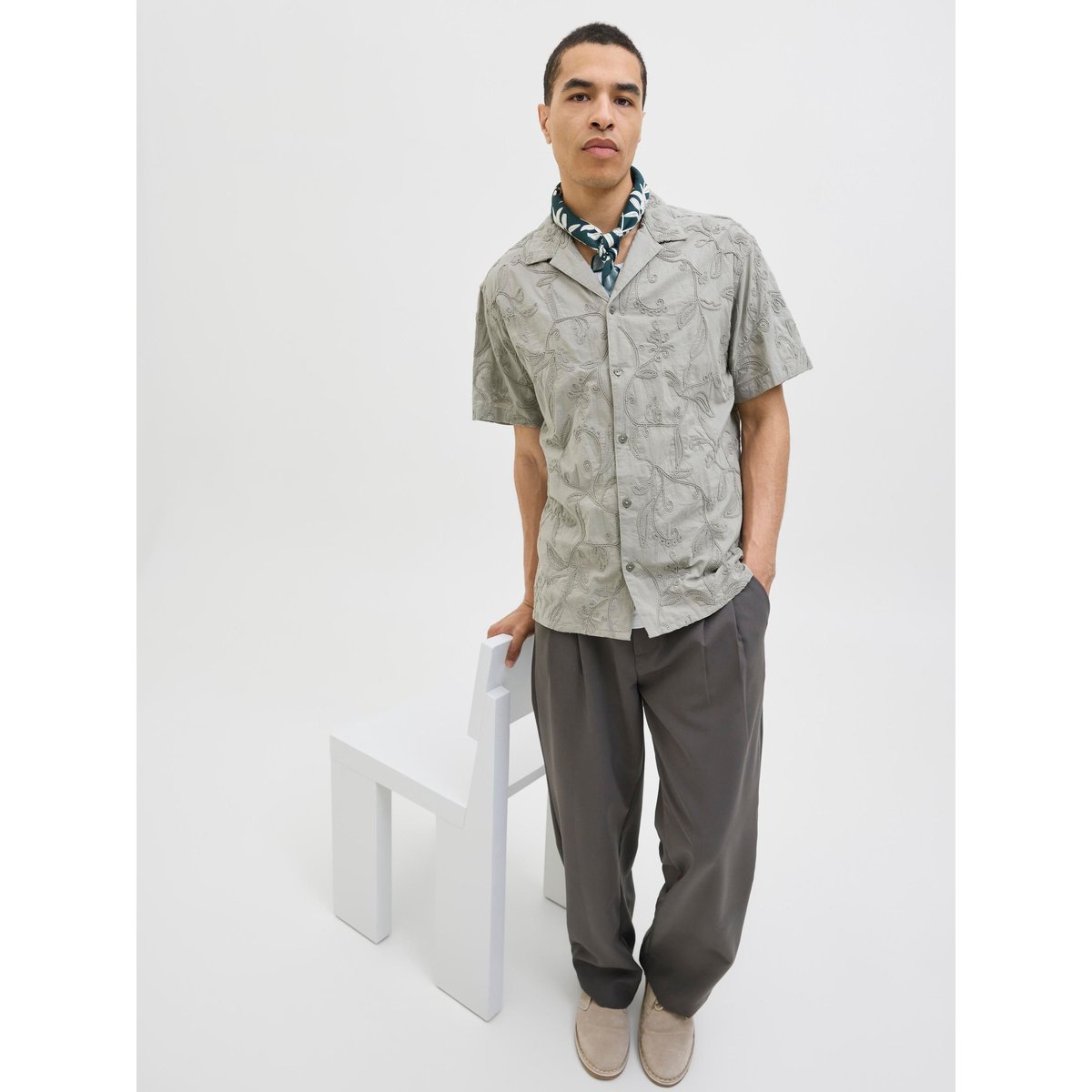 Chemise De Vacances dried sage, JACK & JONES