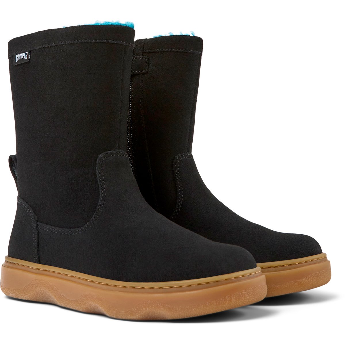 Bottines Kiddo cuir noir, CAMPER