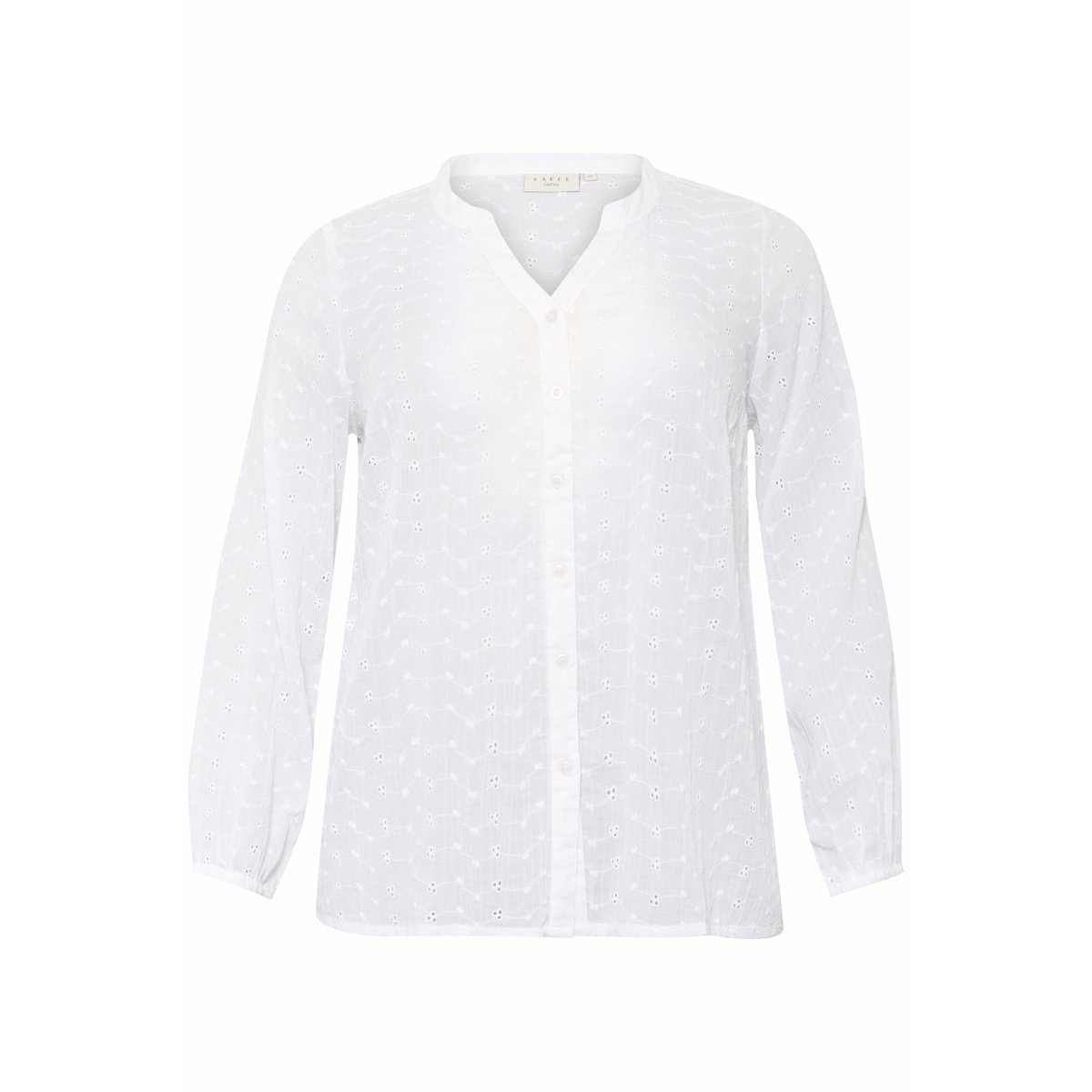 Chemise à manches longues blanc chalk, KAFFE CURVE