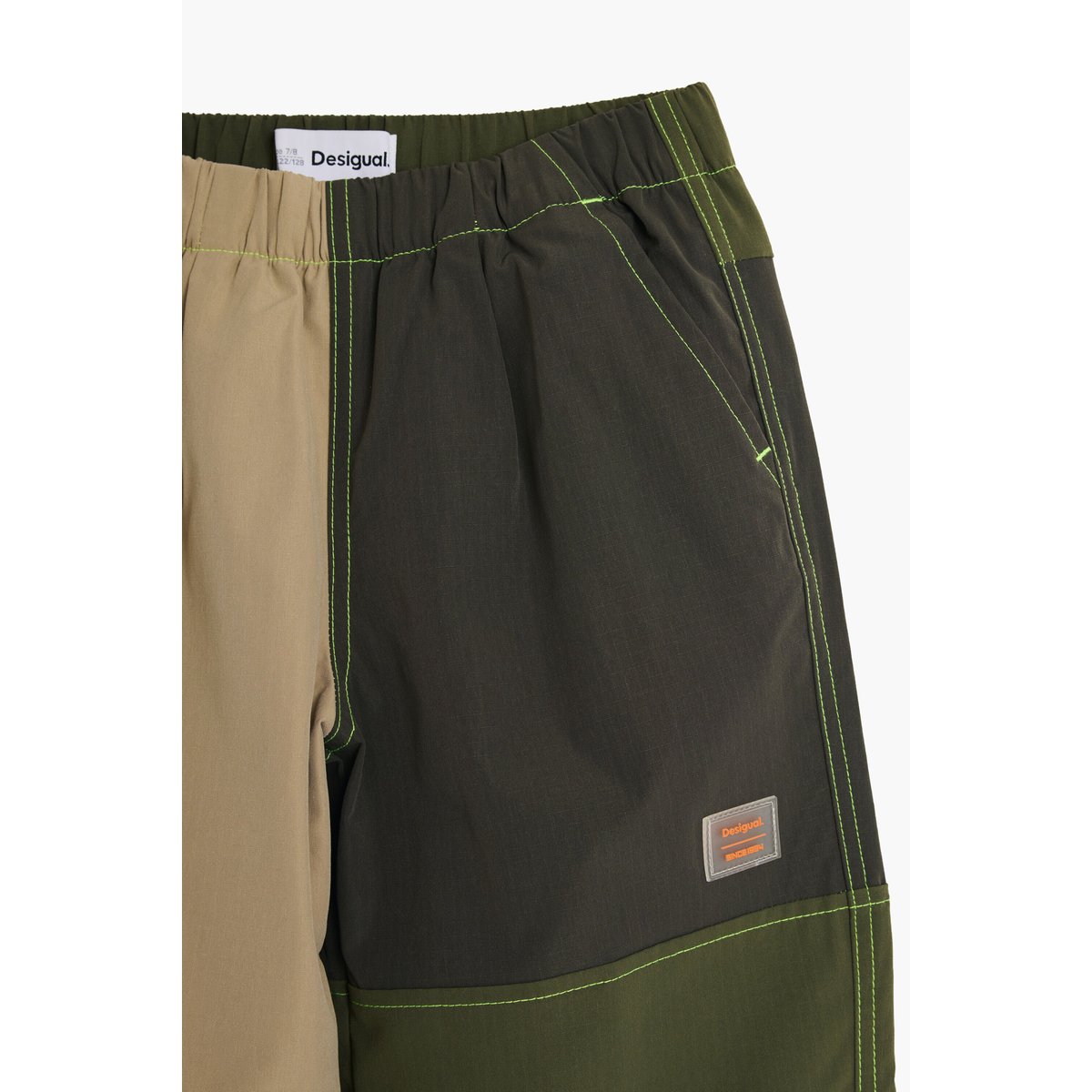 Pantalon cargo garçon vert, DESIGUAL