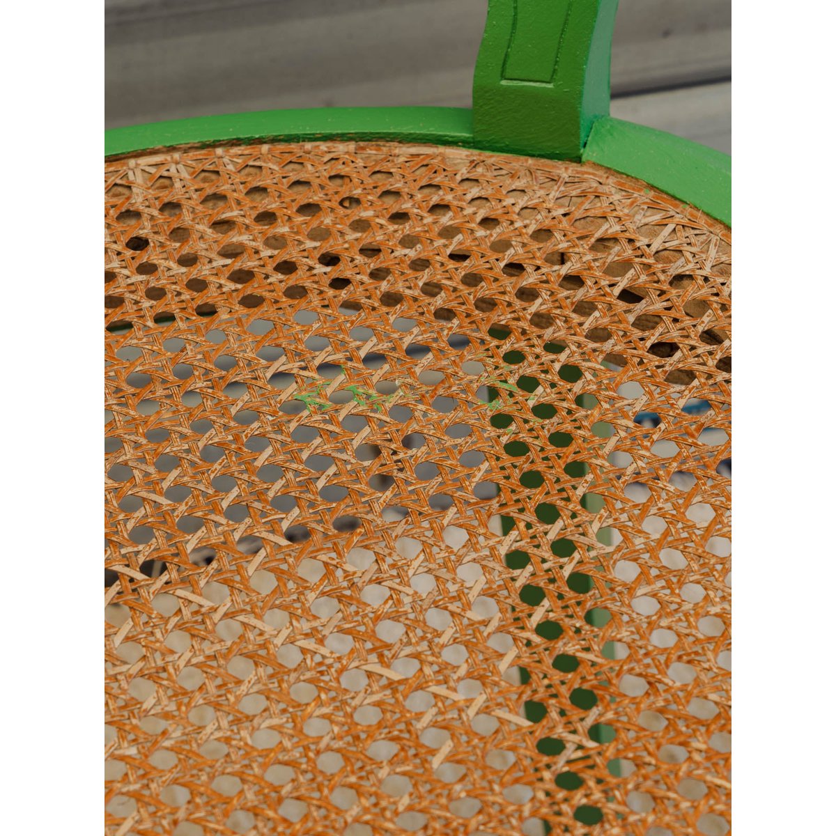 Paire de chaises en bois vert Claude N°1654 - Bon état vert, DEBONGOUT