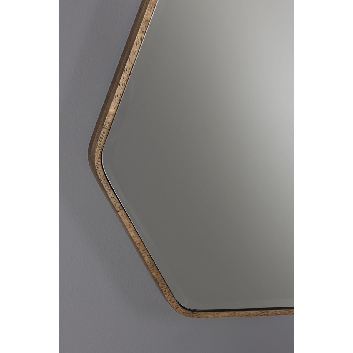 Miroir organique en bois 41,5x50cm- BRYN bois foncé, DUTCHBONE