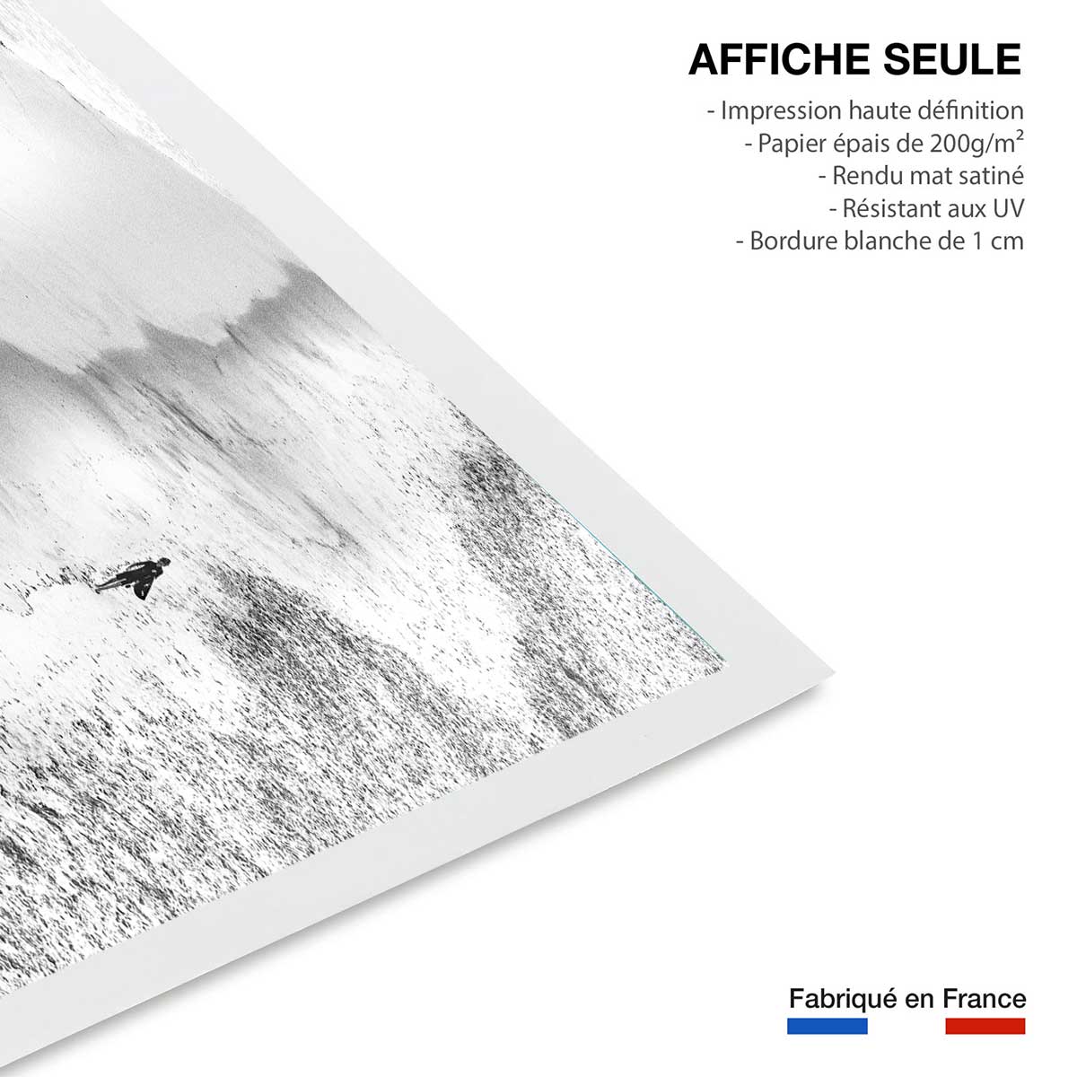 Poster beach surf affiche seule, HEXOA