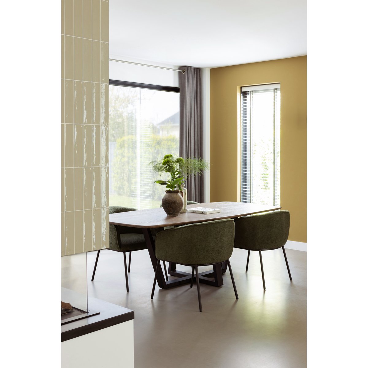 Pied de table en métal TABLO noir mat, WOOOD
