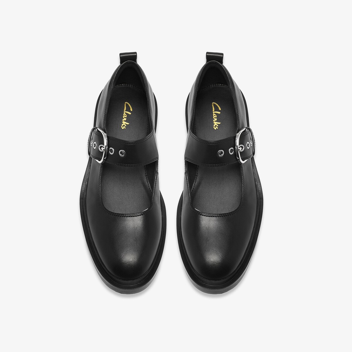 Ballerines babies en cuir, PREVIA BAR noir, CLARKS