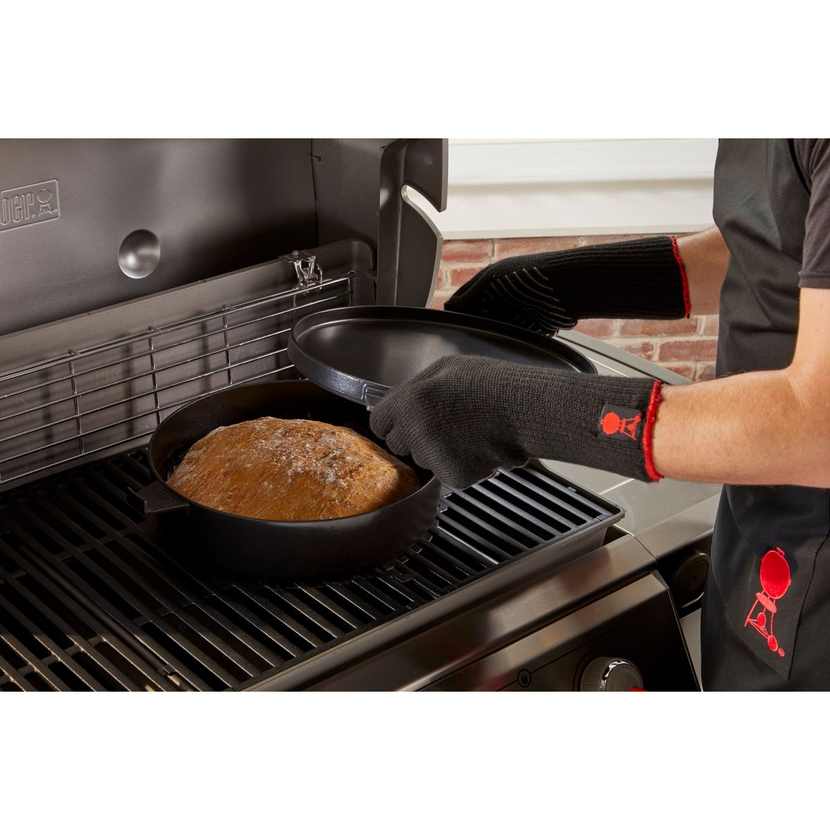 Cocotte barbecue COCOTTE 2 EN 1 POUR GBS noir, WEBER