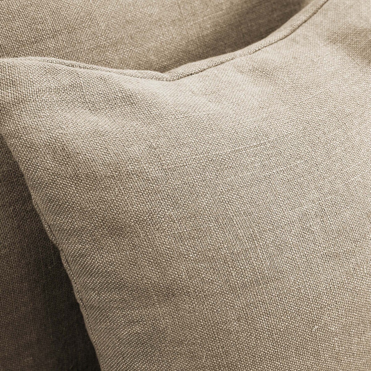 Sofá de 3, 4 ou 5 lugares, em linho grosso stonewashed, Néo Kinkajou natural, AM.PM