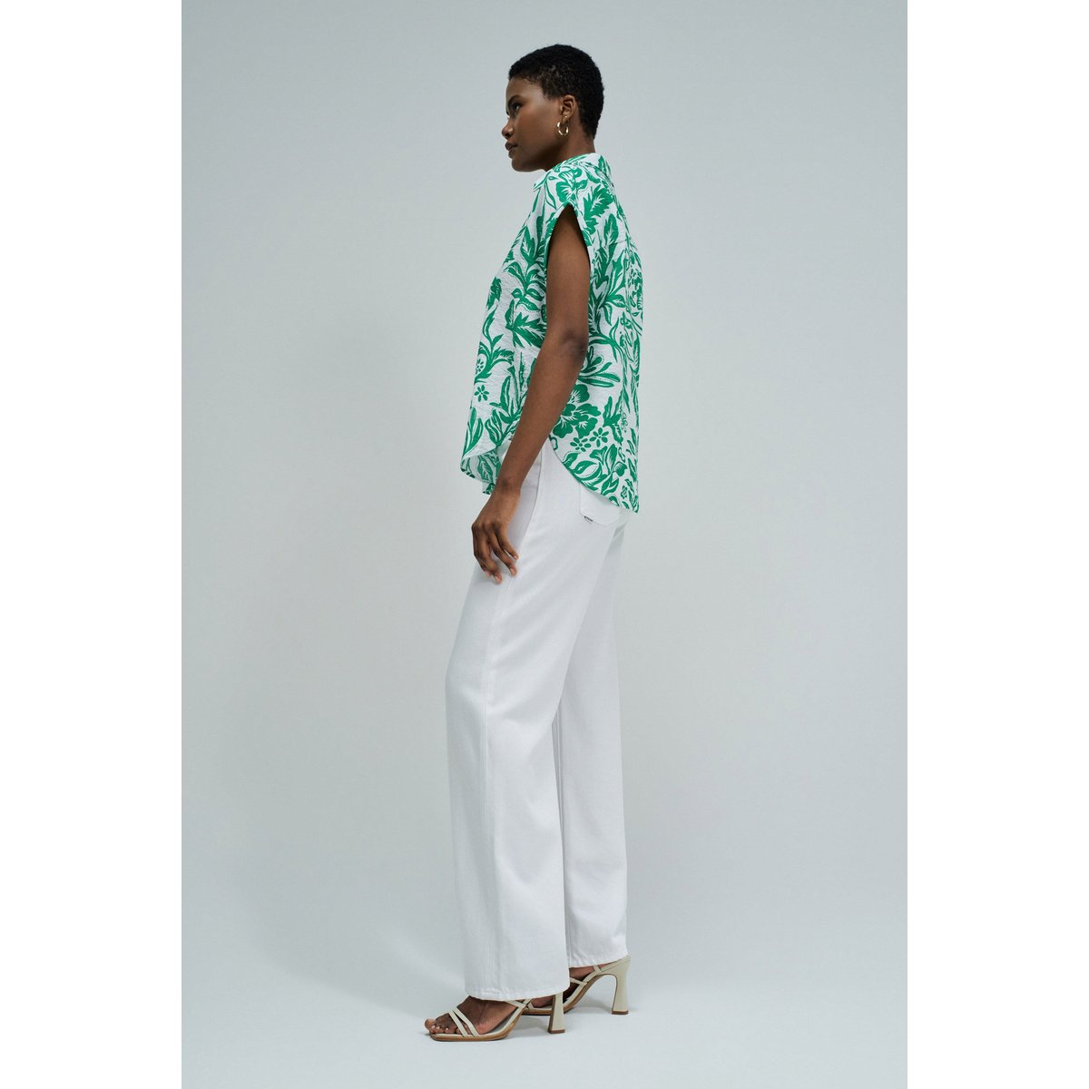 CHEMISE À MOTIF vert kaki, SALSA JEANS