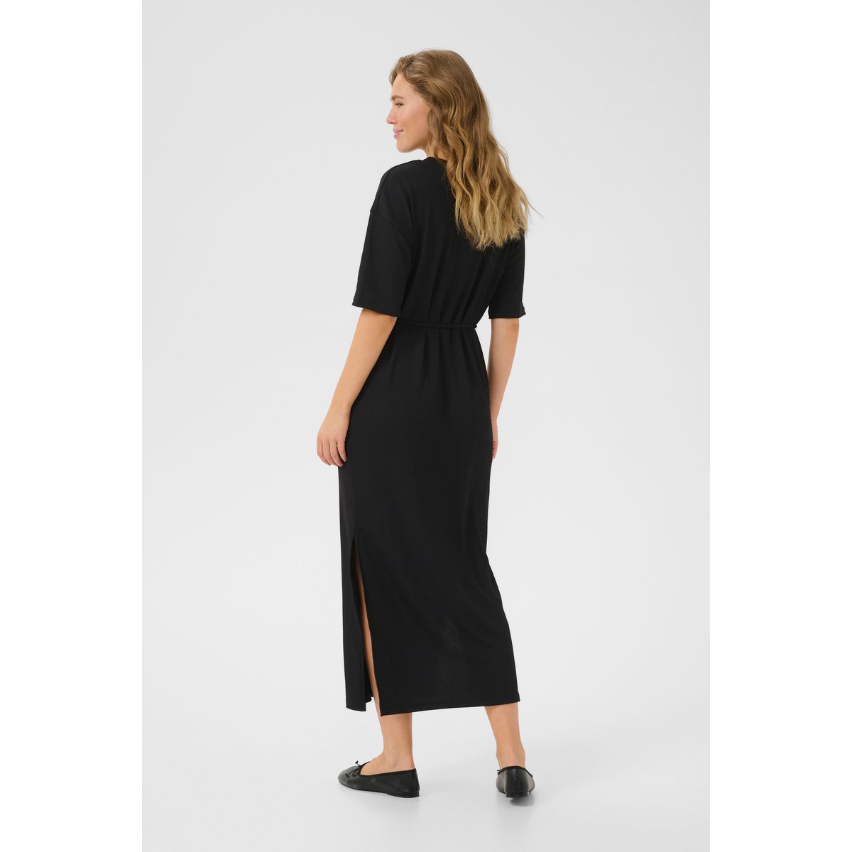 Jersey dress noir black deep, KAFFE