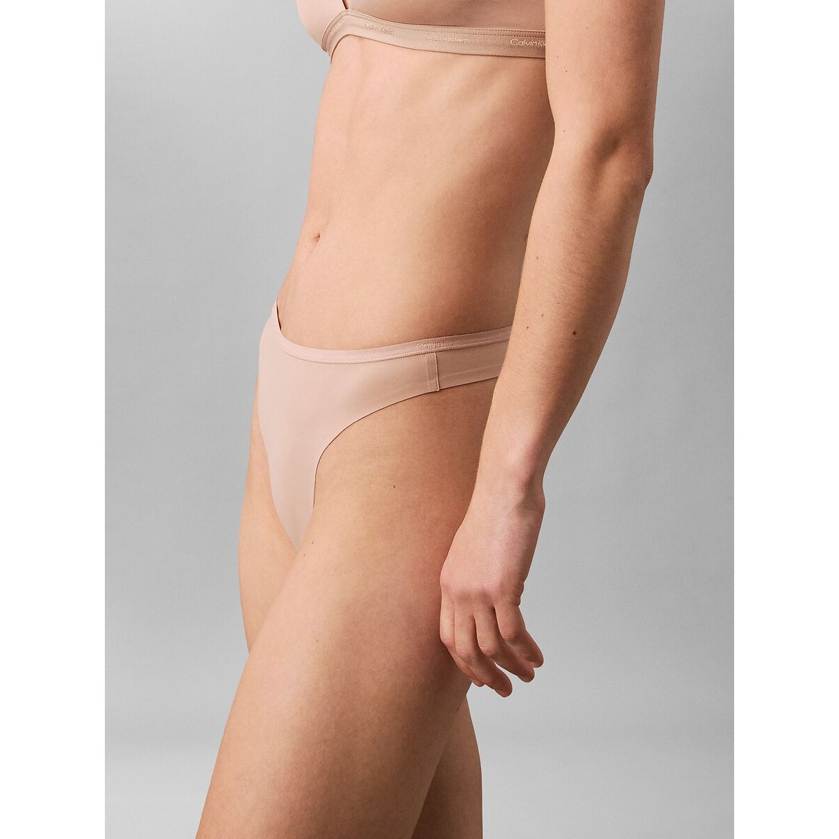 Perfectly Fit Thong beige, CALVIN KLEIN UNDERWEAR