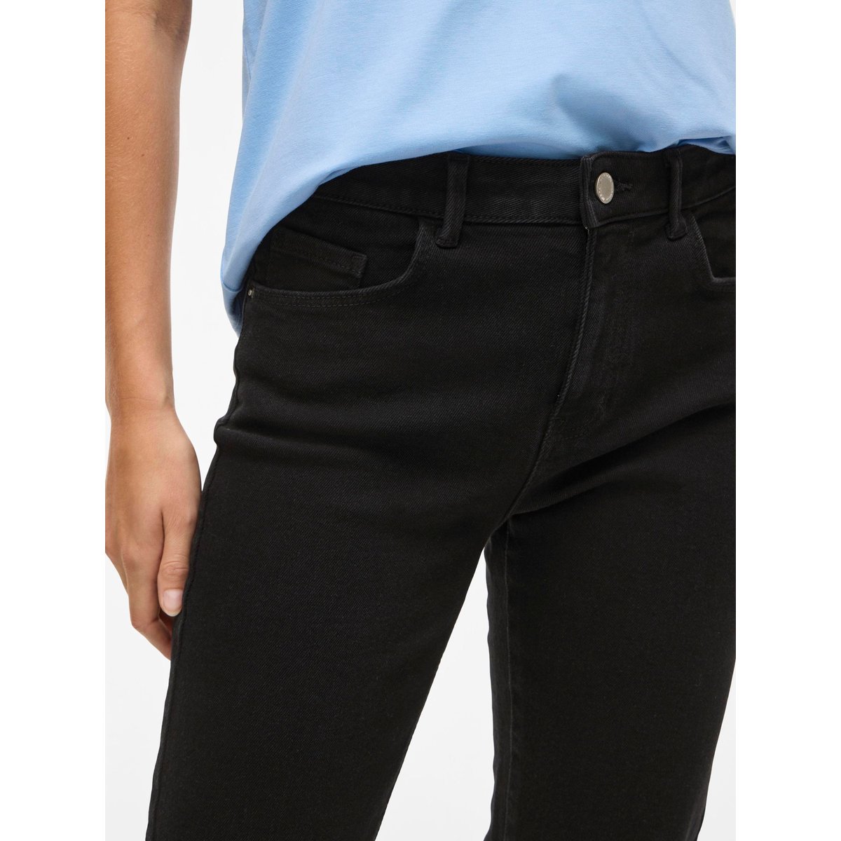 Jean Droit black denim, VILA
