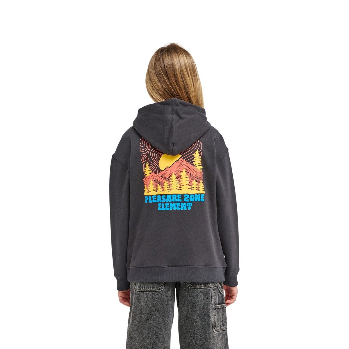 Sweat capuche PLEASURE noir off black, ELEMENT