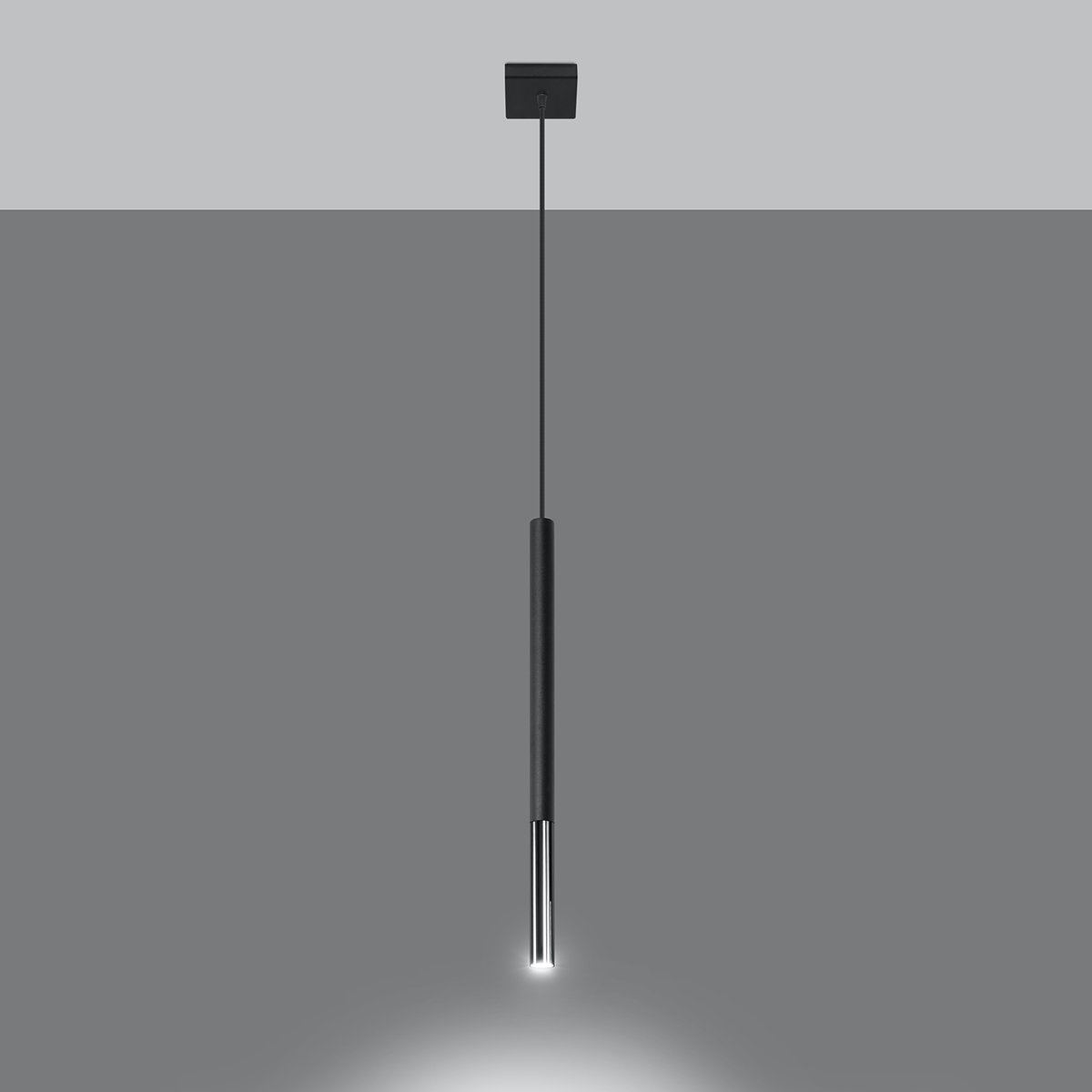 Suspension Acier Noir/Chromé G9 1 Mozaica noir, EDEN
