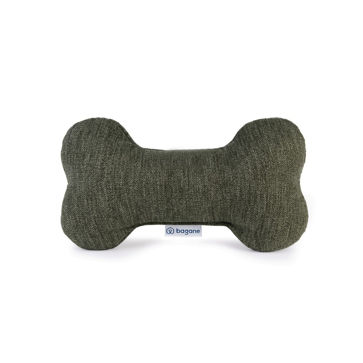 Jouet os en tissu résistant, RIVOLI vert kaki, BAGANE