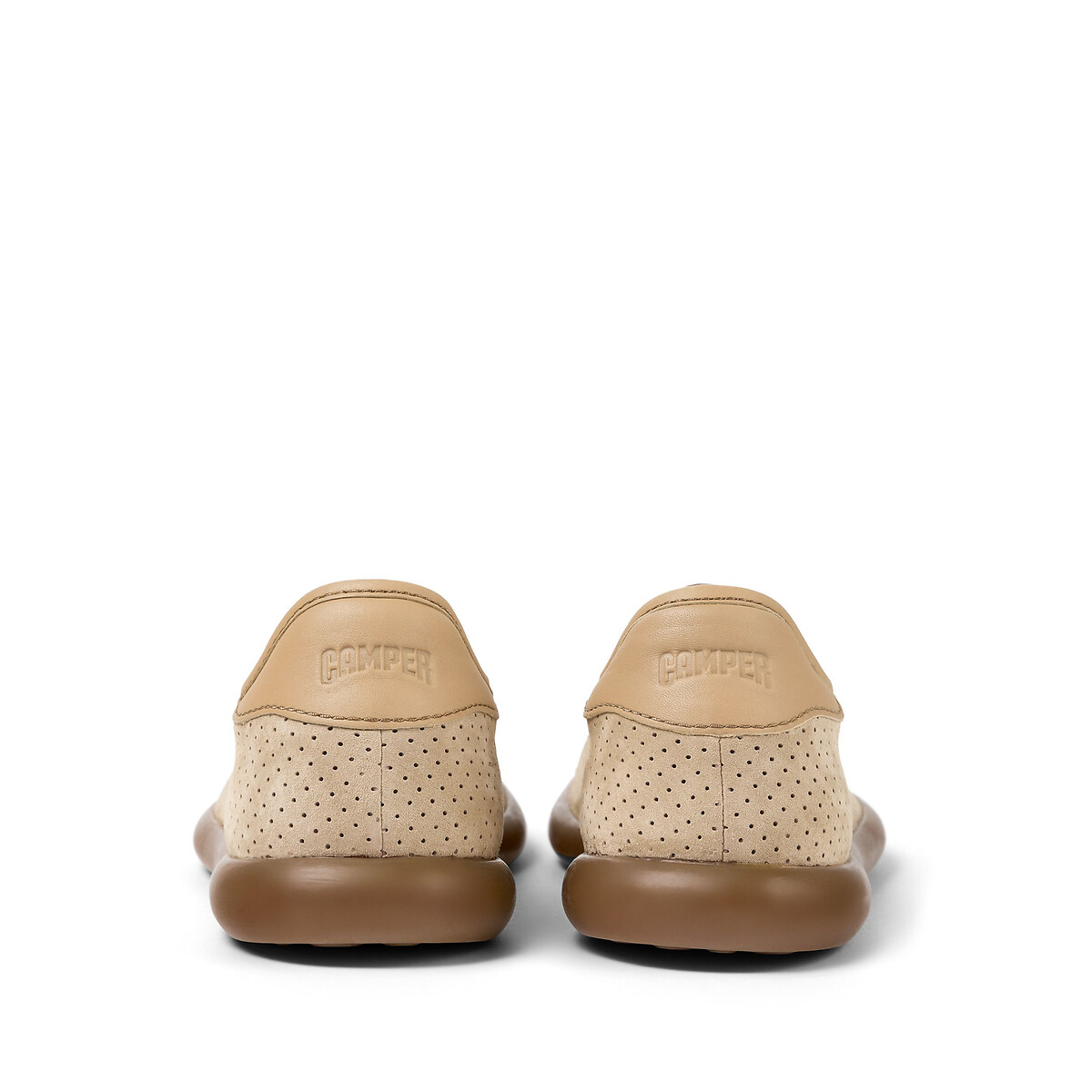 Baskets Pelotas Soller en cuir suède beige, CAMPER